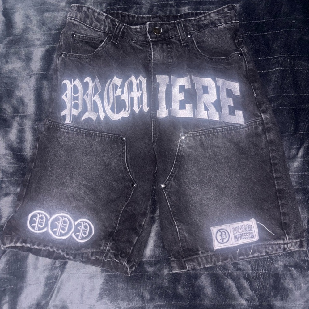 Premier Dark Gray Jean Shorts